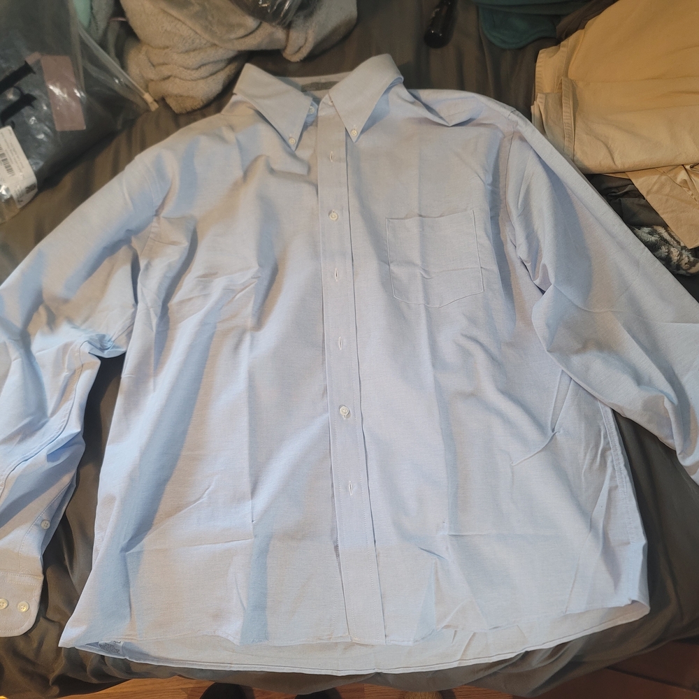 18 34/35 Arrow Blue Casual Button Down Shirt